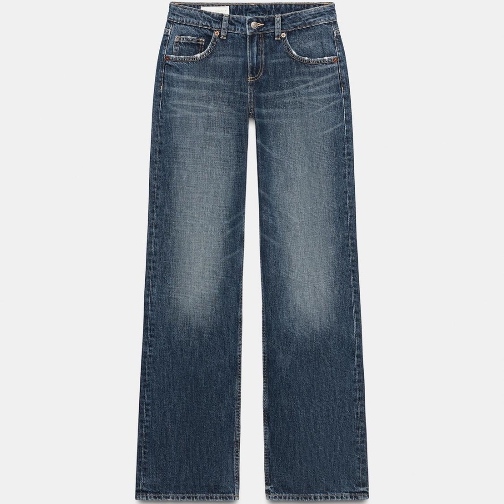 TRF LOW RISE WIDE LEG JEANS
